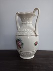 Vintage Royal Copley Floral Print Hand Painted Vase Mid-century American Pottery