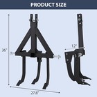 3-point Middle Buster Plow For Cat0 Cat1 Tractors W  3 Adjustable Ripper Shanks