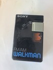 Vintage Sony Srf-21w Portable Walkman Fm am Radio And Sony Wallman Cassette 