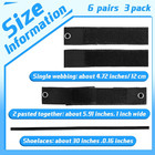 3 Pairs Goalie Toe Straps Hockey Strap Goalie Equipment Shock Toe Straps