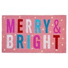  Az107561729 Pink Merry   Bright Doormat 17  X 29  