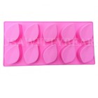 Diy 10-cavity Leaf Shaped Leaves Silicone Handmade Soap Mold Us Seller