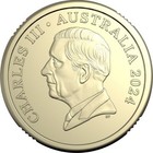 Australia 2024 Aluminum-bronze 2 Dollars  Charles Iii  Unc Bu  Km  4737