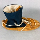 Vintage Military Survival Moccasins High Top Wrap Leather Frostbite Men Xl 12 
