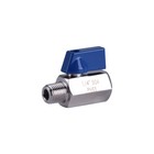 2pcs 1 4  Mini Ball Valve  Stainless Steel Female X Male 4 1npt Thread Shut-off