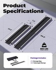 Adjustable Telescoping Wheelchair Ramp Aluminum Portable Non-slip 600lb Capacity