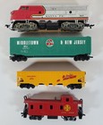 Bachmann Santa Fe Train Engine  307- Ho Scale -   2 Cars   Santa Fe Caboose