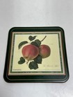 Set Of 6 Vintage Pimpernel Cork Back Fruit Pattern Coasters 4 1 8 In 