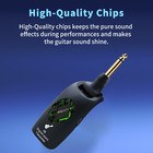 2 4ghz Wireless Guitar System Audio Electric Guitar Transmitter Receiver 100ft