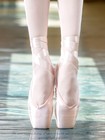 New Ladies Professional Satin Ballet Pointe Shoes Ribbon Dance Toe Shoe All Size
