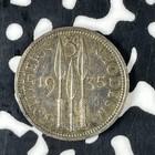 1935 Southern Rhodesia 3 Pence Threepence Lot f0269 Silver  Nice 