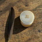 Antique Mother Of Pearl Button Thread Waxer  Carved Mop  Handmade