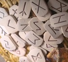 Elder Futhark 25 Pc Rune Stone Set Divination Norse Viking Pagan Symbols In Bag