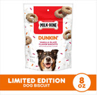 Milk-bone Limited Edition Dunkin  Vanilla Glaze Flavor Biscuit Dog Treats  8 Oz