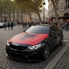 Albanian Flag Car Hood Cover - Weather-resistant Polyester Double Eagle Design