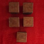 Vintage Wooden Alphabet Language Blocks Set For Ages 1-4 Years