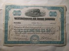 Sling s      Vintage 1952 Westinghouse Air Brake Co Stock Certificate Train Art     