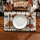 Boo Spooky Ghost Halloween Placemats Set Of 4 12 X 18 Inch
