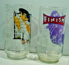 2 Vintage   1977  Mcdonald s Action Series Glasses Hamburglar   Grimace
