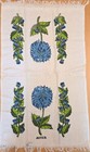 Vintage New Kitchen Hand Dish Drying Cotton Terry Towel Aster Flower 25 x15 