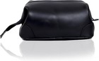Leather Travel Toiletry Bag Dopp Kit  Shaving   Cosmetic Bag For Men Women