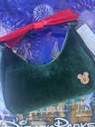 2025 Disney Parks Minnie Mouse Christmas Holiday Gingerbread Velvet Purse