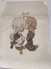 Finished Counted Cross Stitch Precious Moments Holly Hobby 3 Pieces Total