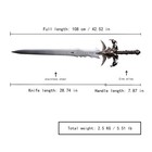Carbon Steel Frostmourne Anime Replica Game Cosplay Lich King Arthas 42 5 In