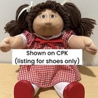 Red Mary Jane T-strap Replacement Shoes For 16    Cabbage Patch Kids Doll Shoe
