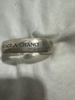 John Lennon    give Peace A Chance   sterling Cuff Bracelet 