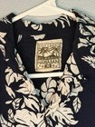 Steve   Barry s Classic Hawaiian Shirt Medium Black White Floral