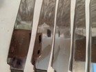 Vintage 6 Piece Bakelite Butterscotch Handle Stainless Steel Flatware Knives