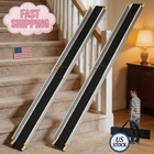 2-pack 8ft Telescoping Aluminum Motorcycle Loading Ramp  Adjustable  Portable