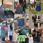 The Original Patented Versacart Transit Folding Shopping And Utility Cart  Navy