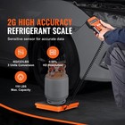 Electronic Digital Refrigerant Charging Freon Weight Scale 110lb For Hvac W case