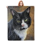 Tuxedo Cat Throw Blanket Gifts  Soft Cozy Fleece Blanket With 40 x50  Color343