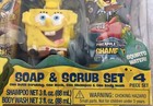 New Spongebob 4pc Soap And Scrub Kids  Body Wash And Shampoo Bath Set