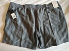 Xl Grey Stripe Swim Trunks Shorts Upv 50  Sun Protection 5 5  Inseam  Nwt