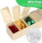 2pcs 7 Day Weekly Pill Organizer Medicine Tablet Vitamin Storage Box Travel Case