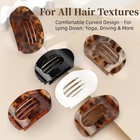 Hair Clips For Women  4 Pack Duckbill Flat Claw Clamps For Women Hair  4pcs 