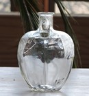 Vintage White House Vinegar 6 3 4  Tall  Apple Shaped Glass Jug