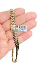Real 14k Solid Yellow Gold 9mm Miami Cuban Link Chain 24  Necklace Heavy Duty