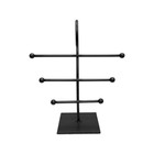 10 h Raw Steel 3 Bar Jewelry Display Fixture Retail Store Rack Display