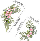 Set Of 2 Artificial Wedding Arch Flowers For Ceremony Fake Silk Peony Flower Swa