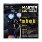 Lichamp Hvac Gauges With Hoses  Ac Manifold Gauge Set R134a R410a R404a R22 R   