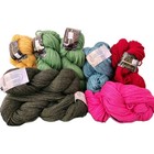 Cascade 220 Yarn Lot Mixed Colors Wool Worsted 100g Skeins Knit Crochet Bulk