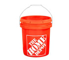 The Home Depot  5 Gallon  Orange Homer Bucket Rigid Hdpe Plastic Construction