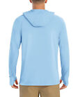 Upf50  Mens Sun Block Hoodie Long Sleeve Skin Protection Sun Shirts Fishing Tops
