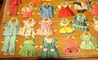 Vintage Paper Doll Cut - Out And Outfits  Large Lot  9  Dolls    90 Outfits    1