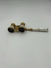 Lemaire Fils Paris Antique Opera Glasses Mother Of Pearl Handle Gold Tone